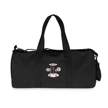 FORK YOU, SEE YOU SPOON, HAVE A KNIFE DAY! - Recycled Canvas Sports Bag by Stanley/Stella - black - Front