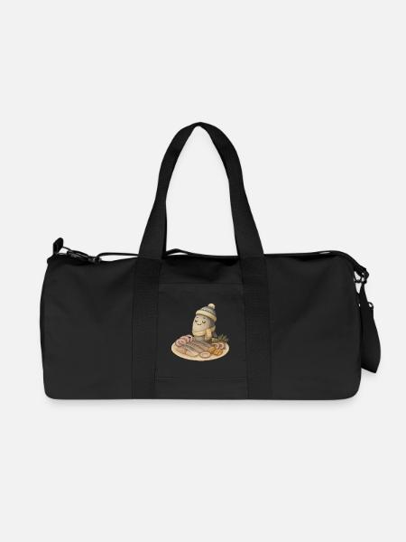 Stolzer Hering - Recycelte Canvas-Sporttasche von Stanley/Stella - Schwarz