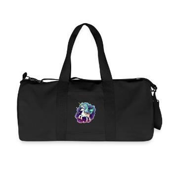 Licorne étoile dans une brume colorée - Sac de sport en toile recyclée Stanley/Stella - noir - Devant