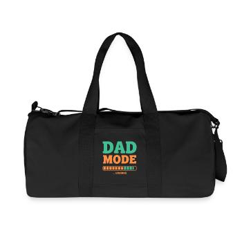 Dad Mode Loading for Proud Fathers-to-be - Recycled Canvas Sports Bag by Stanley/Stella - black - Front