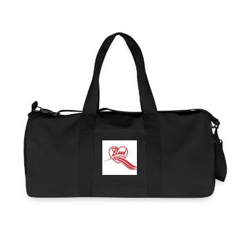 Blood Donation Heart Logo - Recycled Canvas Sports Bag by Stanley/Stella - black - Front
