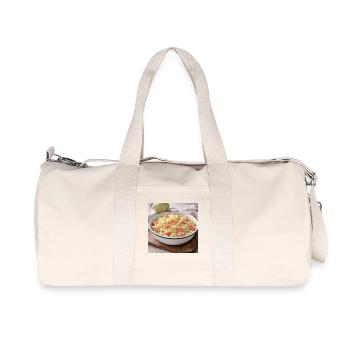 Cremiger Kohl-Tomaten-Salat - Recycelte Canvas-Sporttasche von Stanley/Stella - Naturweiß - Vorne