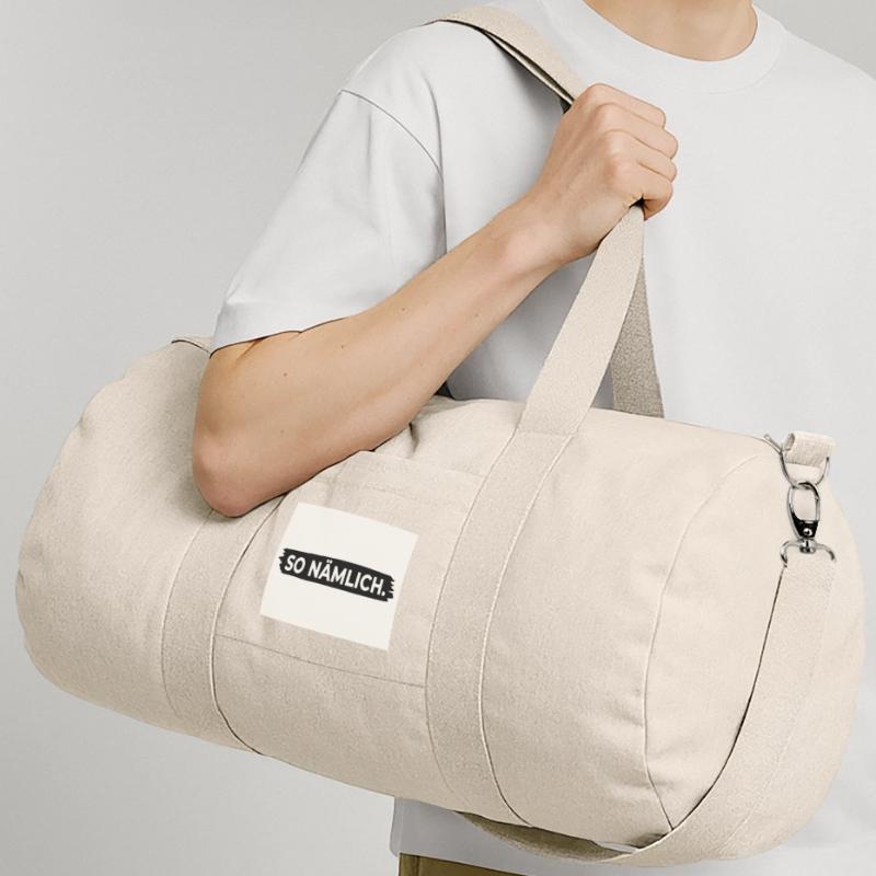 C’EST COMME ÇA. – Affiche avec design statement Sac de sport en toile recyclée Stanley/Stella