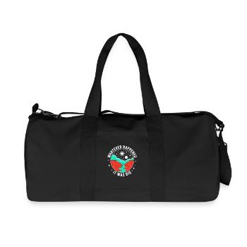 Whatever Happened It Was Big – Cosmic Scene - Recycled Canvas Sports Bag by Stanley/Stella - black - Front