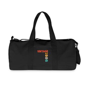 Millésime 1986 - Sac de sport en toile recyclée Stanley/Stella - noir - Devant