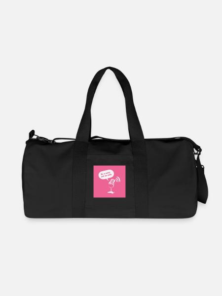 Be a Voice, Not an Echo - Recycelte Canvas-Sporttasche von Stanley/Stella - Schwarz