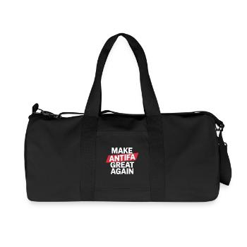 Rendre Antifa grande à nouveau - Antifascist Tee - Sac de sport en toile recyclée Stanley/Stella - noir - Devant