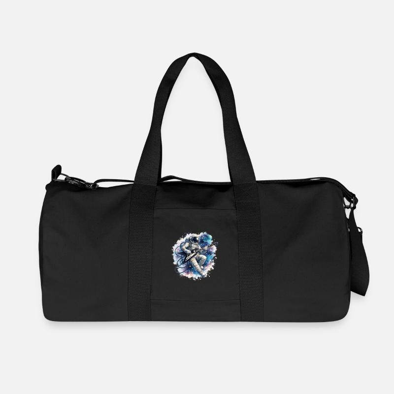 Guitare d’astronaute dans l’aquarelle spatiale - Sac de sport en toile recyclée Stanley/Stella - noir