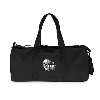 hockey - Recycled Canvas Sports Bag by Stanley/Stella - black - Front