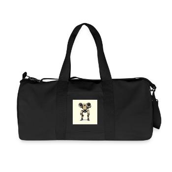OBM_Eigenbraun - Recycelte Canvas-Sporttasche von Stanley/Stella - Schwarz - Vorne