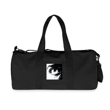 Abstract eye in black and white - Recycled Canvas Sports Bag by Stanley/Stella - black - Front