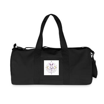 mystisch-Katze-Mond-himmlisch-A - Recycelte Canvas-Sporttasche von Stanley/Stella - Schwarz - Vorne