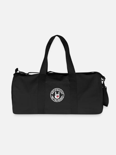 Antifaschistische Metalheads – Antifaschistisches Metal-Shirt - Recycelte Canvas-Sporttasche von Stanley/Stella - Schwarz