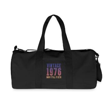 Millésime 1976 - Sac de sport en toile recyclée Stanley/Stella - noir - Devant