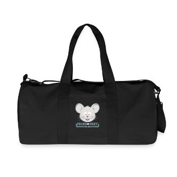 Souris de hockey sur gazon pour enfants - Sac de sport en toile recyclée Stanley/Stella - noir - Devant