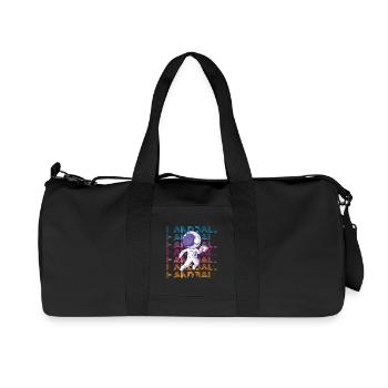 Astronaute de handball - Sac de sport en toile recyclée Stanley/Stella - noir - Devant