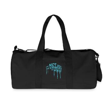 I'm Not Like The Others I'm Worse Funny Sarcasm - Recycled Canvas Sports Bag by Stanley/Stella - black - Front