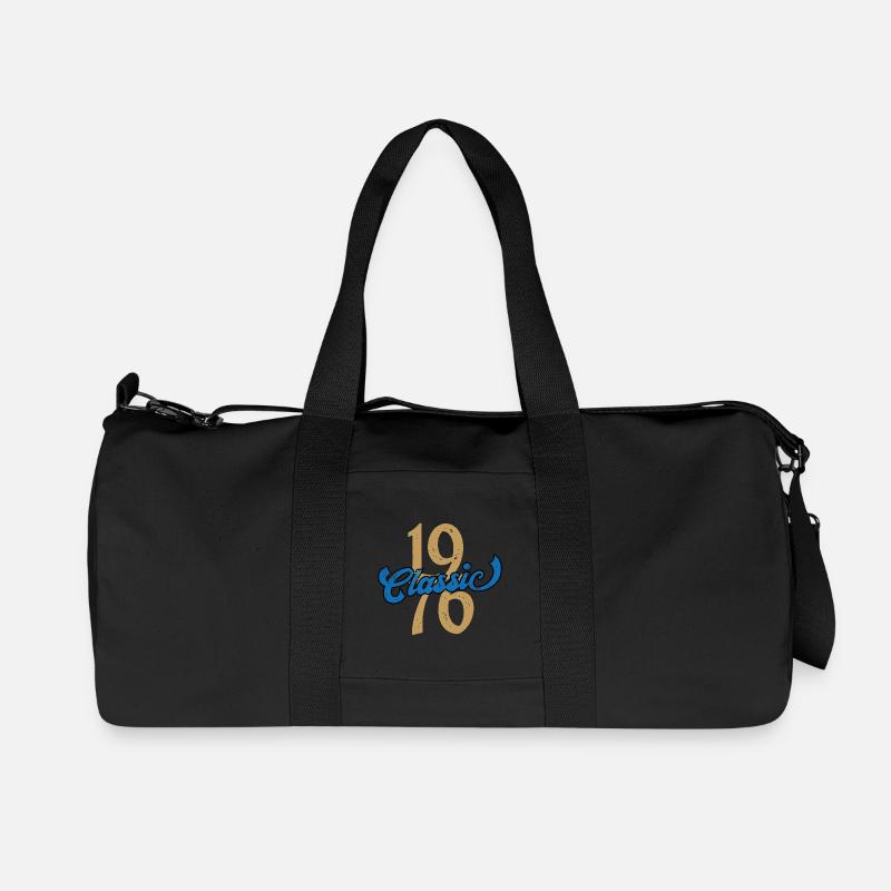 Vintage 1976 - Recycelte Canvas-Sporttasche von Stanley/Stella - Schwarz