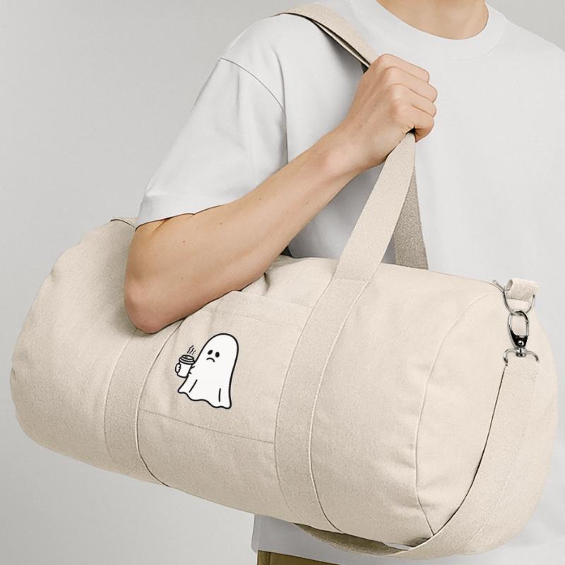 Geist Kaffee Halloween Süßes oder Saures Recycelte Canvas-Sporttasche von Stanley/Stella