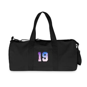 Ausgabe 19 – 19. Jubiläumsgeschenk - Recycelte Canvas-Sporttasche von Stanley/Stella - Schwarz - Vorne