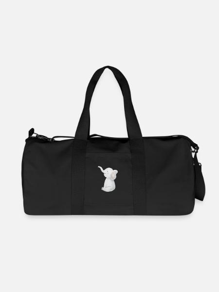 Süßer kleiner Elefant. - Recycelte Canvas-Sporttasche von Stanley/Stella - Schwarz