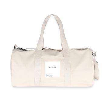 Leave Me Here Minimal Statement Shirt - Recycelte Canvas-Sporttasche von Stanley/Stella - Naturweiß - Vorne