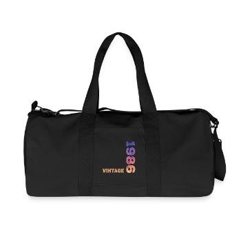 Millésime 1986 - Sac de sport en toile recyclée Stanley/Stella - noir - Devant