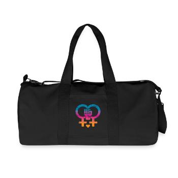 Women's rights, women's power - Recycled Canvas Sports Bag by Stanley/Stella - black - Front