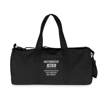 Lustiger Spruch selbstbewusst Humor Shirt - Recycelte Canvas-Sporttasche von Stanley/Stella - Schwarz - Vorne