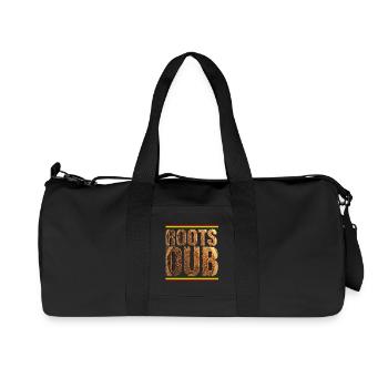 Roots Dub Reggae Wood - Recycled Canvas Sports Bag by Stanley/Stella - black - Front