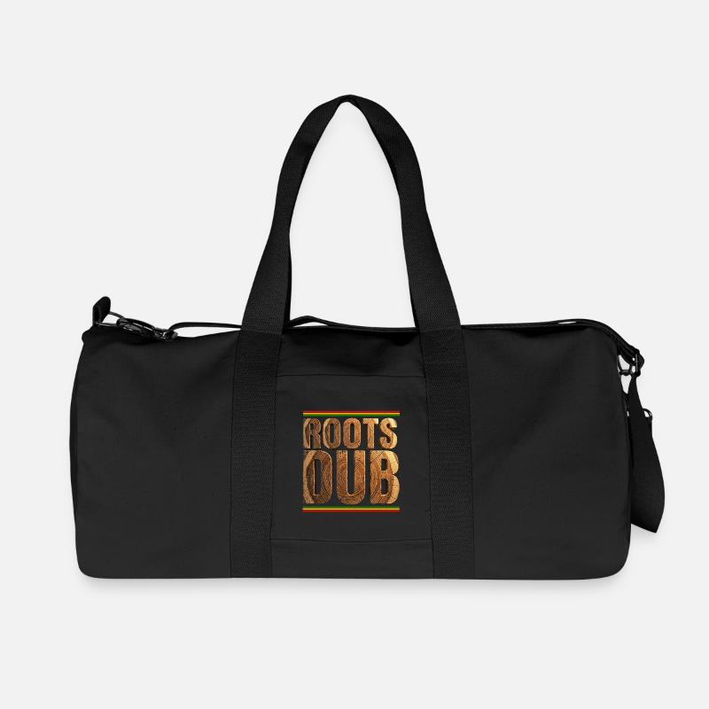 Roots Dub Reggae Holz - Recycelte Canvas-Sporttasche von Stanley/Stella - Schwarz