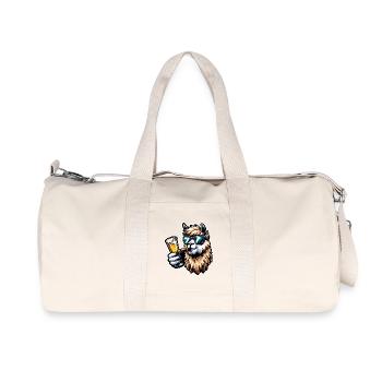 Alpaga de fête - Sac de sport en toile recyclée Stanley/Stella - blanc naturel - Devant