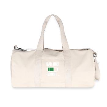 Papa-Witz - Recycelte Canvas-Sporttasche von Stanley/Stella - Naturweiß - Vorne