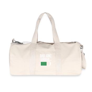 Papa-Witz - Recycelte Canvas-Sporttasche von Stanley/Stella - Naturweiß - Vorne