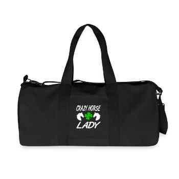 Pferde - Recycelte Canvas-Sporttasche von Stanley/Stella - Schwarz - Vorne