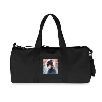 Hanfu sous les cerisiers en fleurs - Sac de sport en toile recyclée Stanley/Stella - noir - Devant