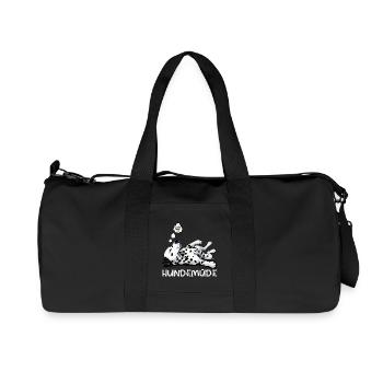 Hundemüde Dalmatiner Dalmatinerbesitzer Dalmatine - Recycelte Canvas-Sporttasche von Stanley/Stella - Schwarz - Vorne