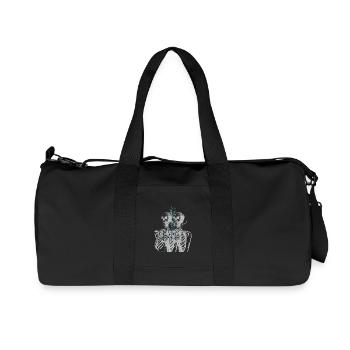 Glitch Skeleton Melt Dark Aesthetic Design - Recycelte Canvas-Sporttasche von Stanley/Stella - Schwarz - Vorne