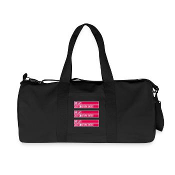 Not Lazy Just Conserving Energy Funny Lazy Saying - Recycled Canvas Sports Bag by Stanley/Stella - black - Front