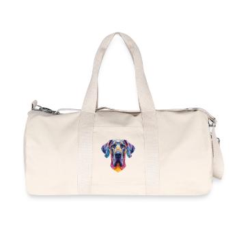 Dogue allemand - Sac de sport en toile recyclée Stanley/Stella - blanc naturel - Devant