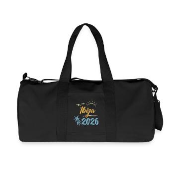Ibiza 2026 - Recycelte Canvas-Sporttasche von Stanley/Stella - Schwarz - Vorne