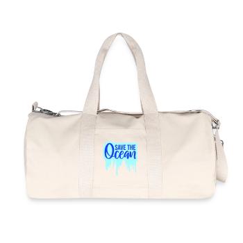 Save The Ocean Ocean Activism Environment Statement - Recycled Canvas Sports Bag by Stanley/Stella - natural - Front