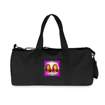 Zwillinge - Recycelte Canvas-Sporttasche von Stanley/Stella - Schwarz - Vorne