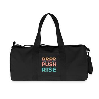Drop Push Rise Skateboard - Recycled Canvas Sports Bag by Stanley/Stella - black - Front