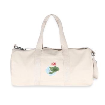 Magie de la Fleur d’Aquarelle en Nénuphar - Sac de sport en toile recyclée Stanley/Stella - blanc naturel - Devant