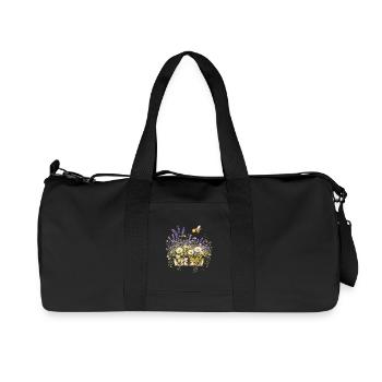 Bee-friendly flower box - Recycled Canvas Sports Bag by Stanley/Stella - black - Front