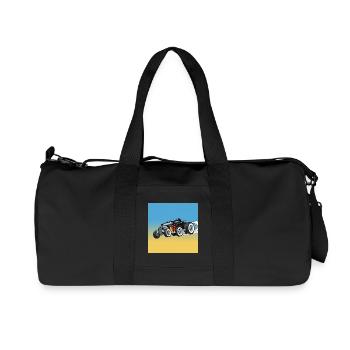 Hot Rod à Flammes Cartoon - Sac de sport en toile recyclée Stanley/Stella - noir - Devant
