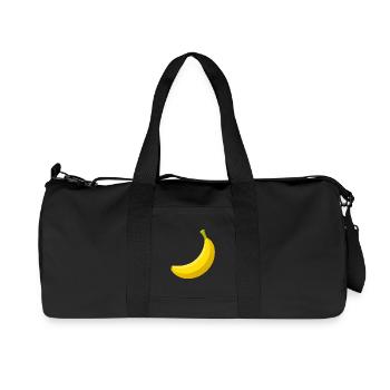 banana - Recycled Canvas Sports Bag by Stanley/Stella - black - Front