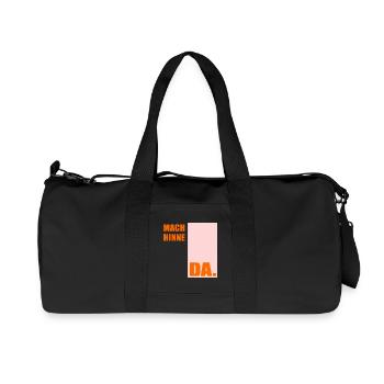 Berlinerisch Zeit Berlin - Recycelte Canvas-Sporttasche von Stanley/Stella - Schwarz - Vorne
