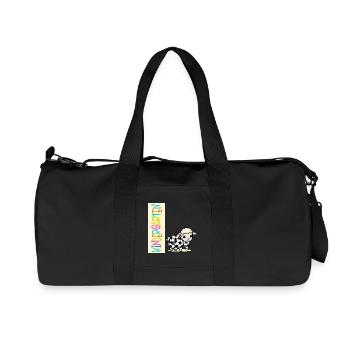 Enfant de maternelle Football Mouton - Sac de sport en toile recyclée Stanley/Stella - noir - Devant
